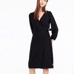 J. Crew black wrap dress size 2P!